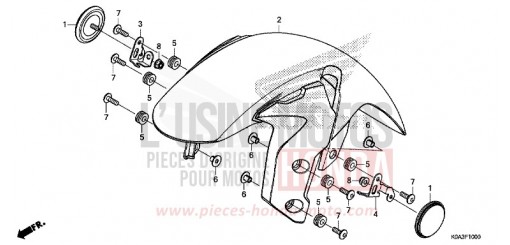FRONT FENDER CBF300NAJ de 2018